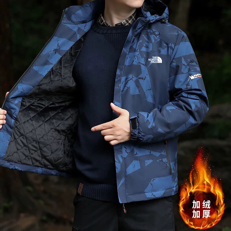 کاپشن بادگیر برزنتی داخل خز مارک نورث فیس