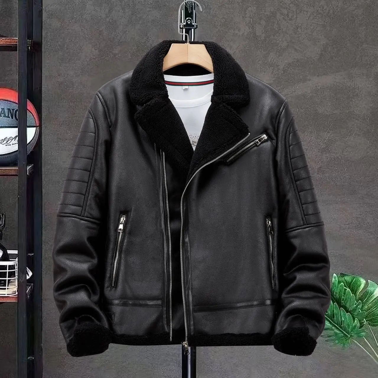 کاپشن چرم بوفالو