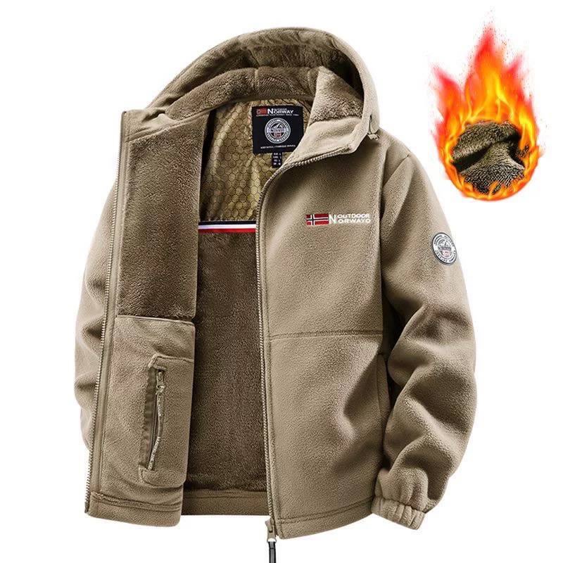 سویشرت کاپشنی خزدار داخل پد گرمایشی مناسب 60 کیلو تا 120 کیلو